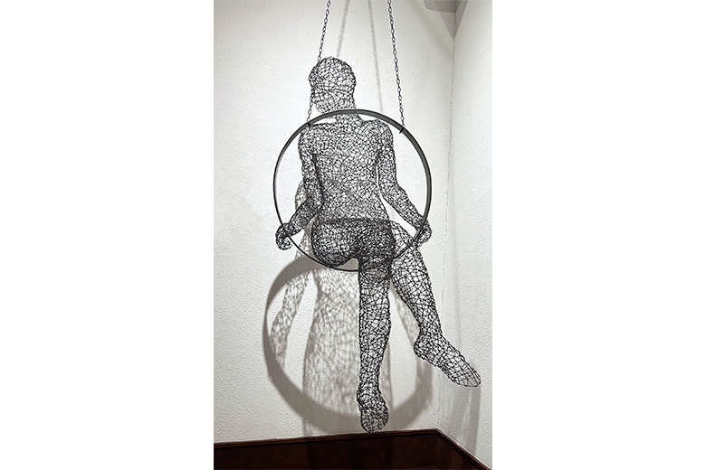 'BALANCED' - Shadows play a huge part in my artists process.  They were beautifully captured here for the GSWA 2025 Annual Exhibition at the Maclaurin Art Gallery